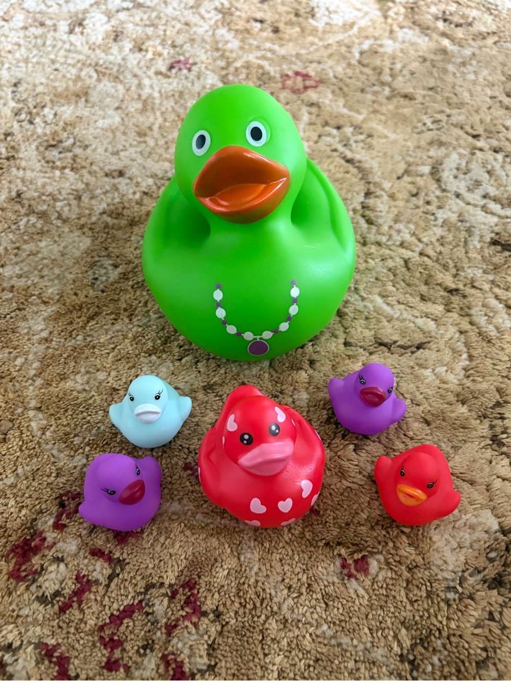 Assorted Color Rubber Duck Bath Toy Set - Kids Toys Jeep share colorful iconic - Picture 4 of 10